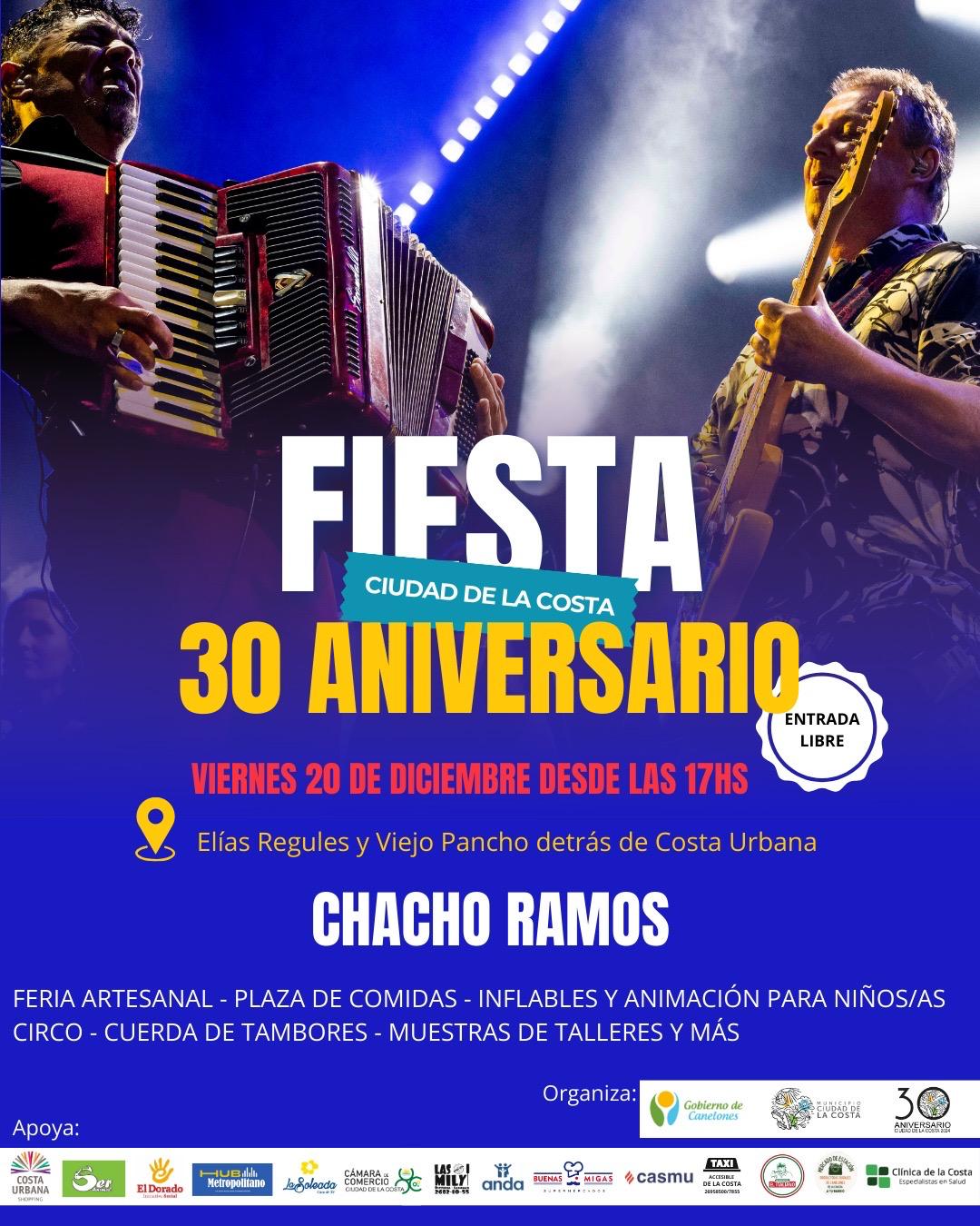 FIESTA GRATIS CIUDAD DE LA COSTA CHACHO RAMOS